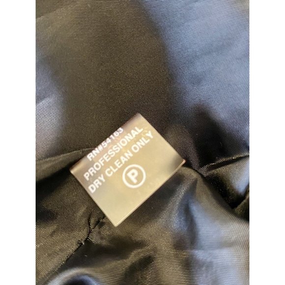 Calvin Klein Women Size 4 Classy Black Dress Sleeveless Lined Gold Buttons - Picture 14 of 14